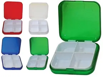 Porta pastillas de plástico