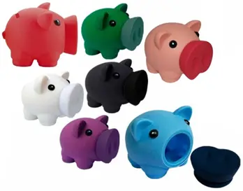 Alcancía de PVC en forma de cerdito