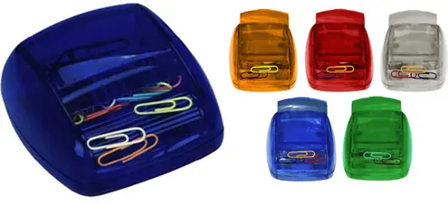 Porta clip de colores traslúcidos